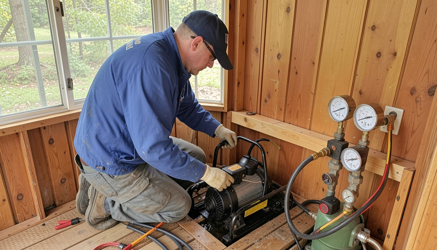 Inspecting water system